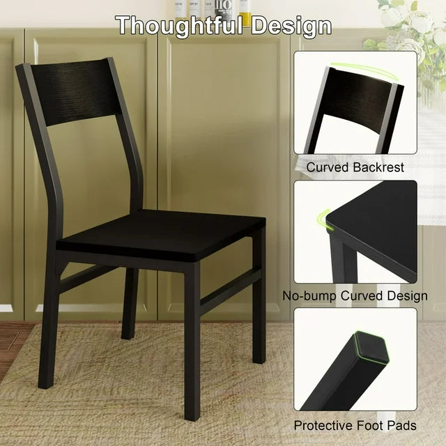 iPormis 35''Tall Dining Chairs Set of 6, Dining Room Chairs with MDF Board & Metal Frame