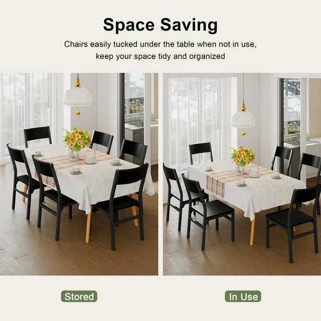 iPormis 35''Tall Dining Chairs Set of 6, Dining Room Chairs with MDF Board & Metal Frame