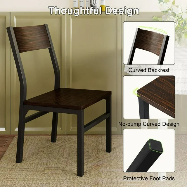 iPormis 35''Tall Dining Chairs Set of 6, Dining Room Chairs with MDF Board & Metal Frame