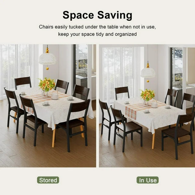 iPormis 35''Tall Dining Chairs Set of 6, Dining Room Chairs with MDF Board & Metal Frame