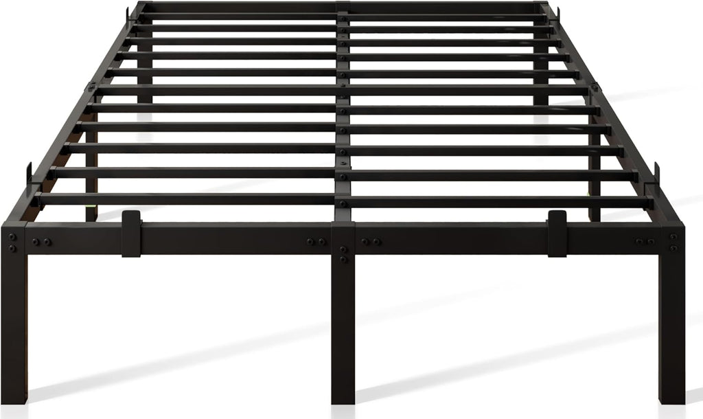 Feonase Metal Bed Frame Platform Bed with 6 Non-Slip Mattress Gaskets