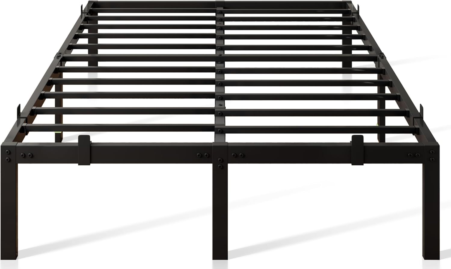 Feonase Metal Bed Frame Platform Bed with 6 Non-Slip Mattress Gaskets