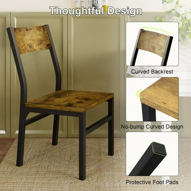 iPormis 35''Tall Dining Chairs Set of 6, Dining Room Chairs with MDF Board & Metal Frame