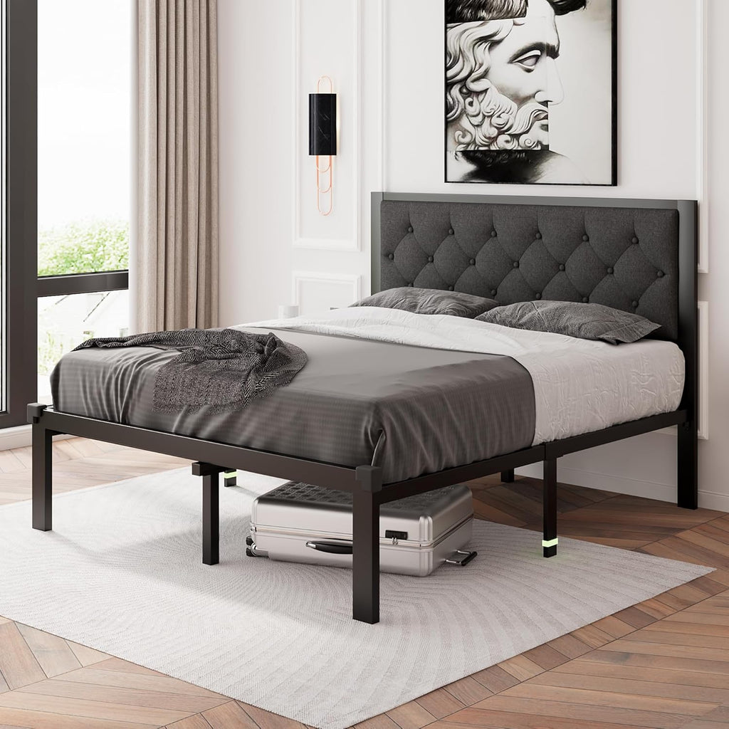 Feonase Metal Bed Frame Heavy-Duty Platform Bed Frame