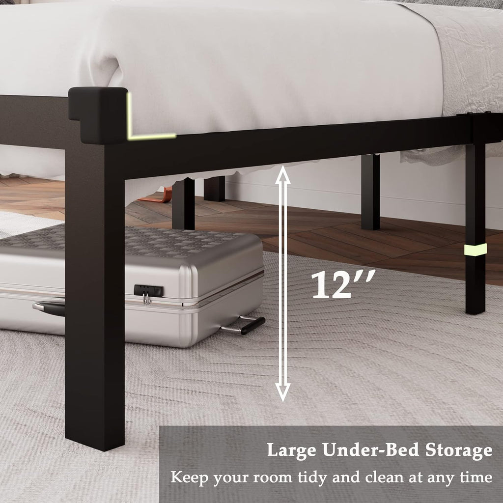 Feonase Metal Bed Frame Heavy-Duty Platform Bed Frame