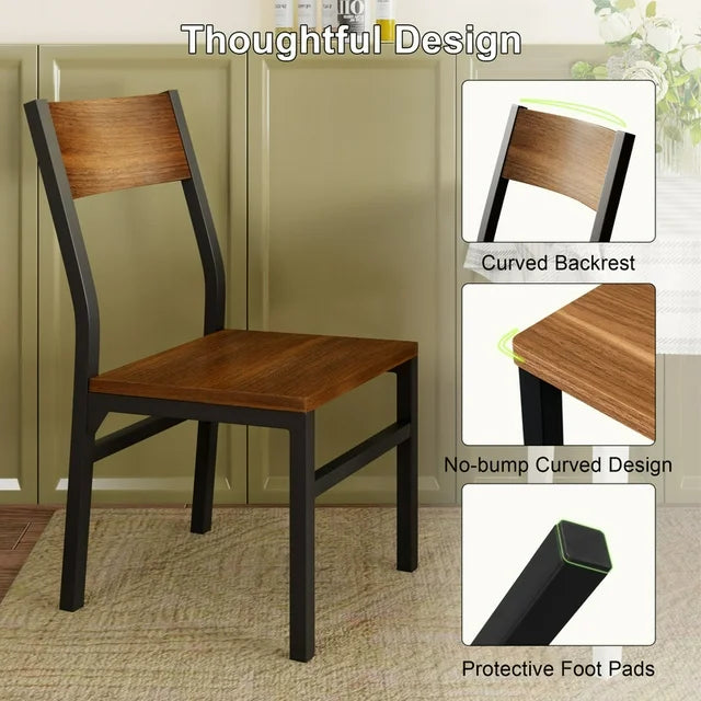 iPormis 35''Tall Dining Chairs Set of 6, Dining Room Chairs with MDF Board & Metal Frame