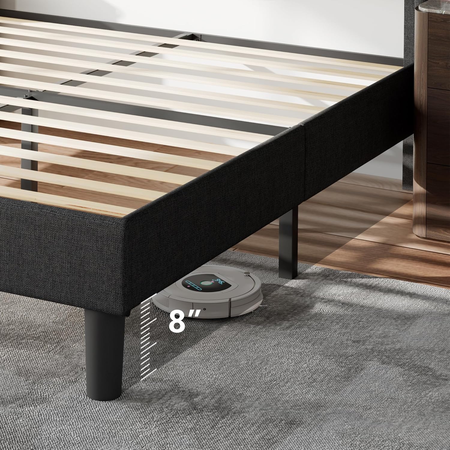 Feonase Bed Frame with Charging Station