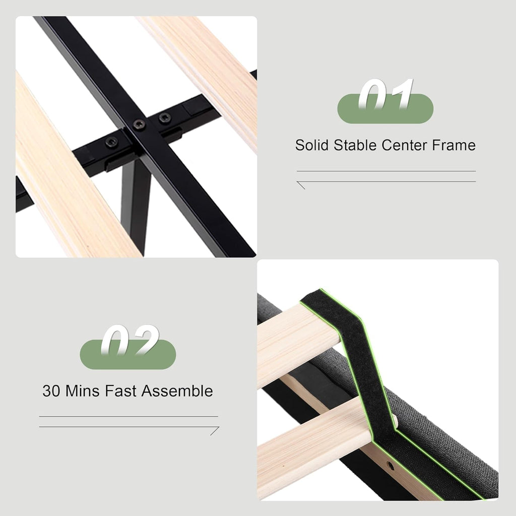 Feonase Bed Frame with Charging Station