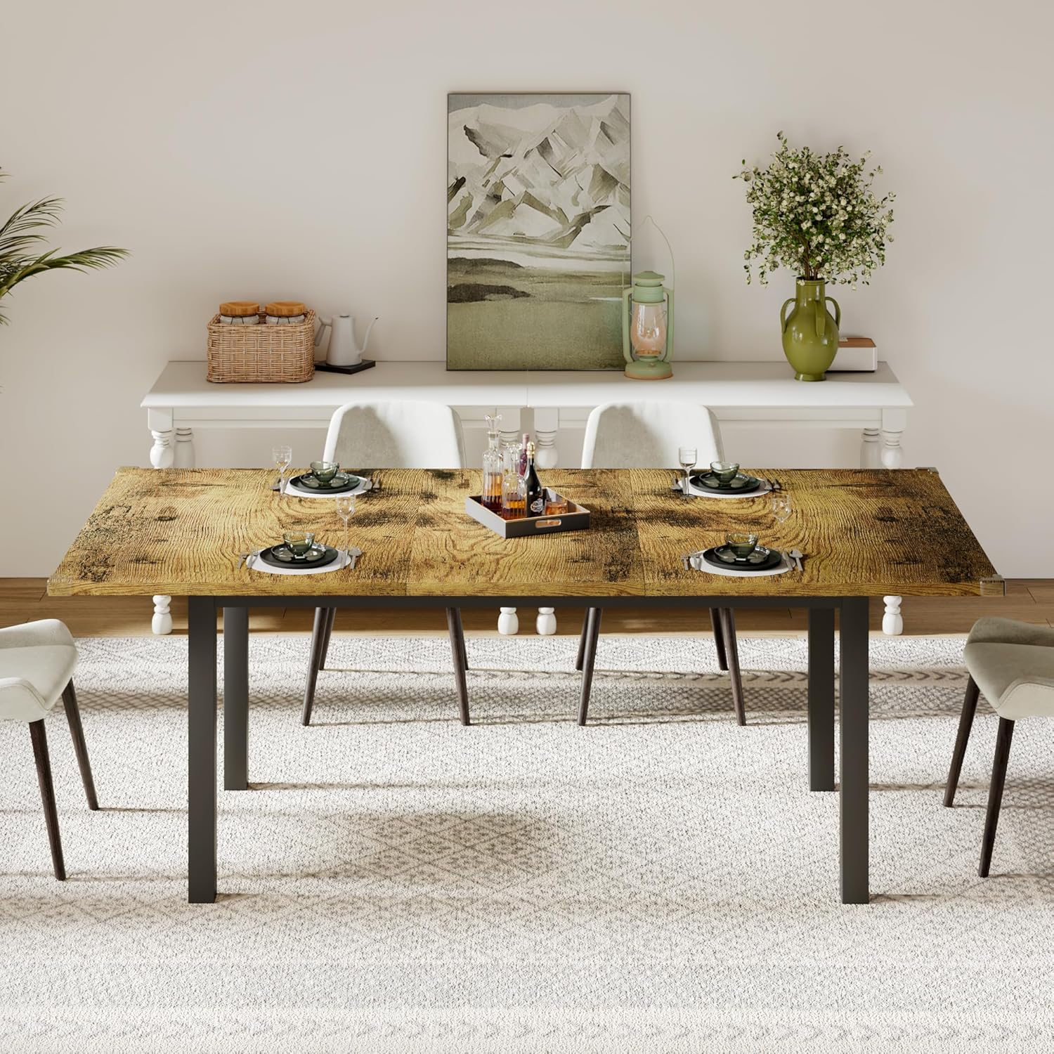 Feonase 63" Extendable Dining Table