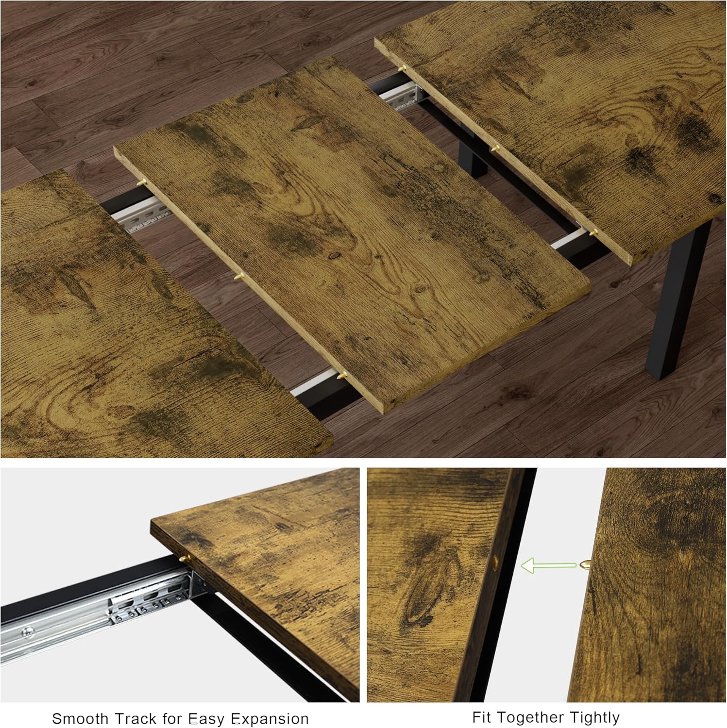 Feonase 5-Piece Dining Table Set for 4-8 People