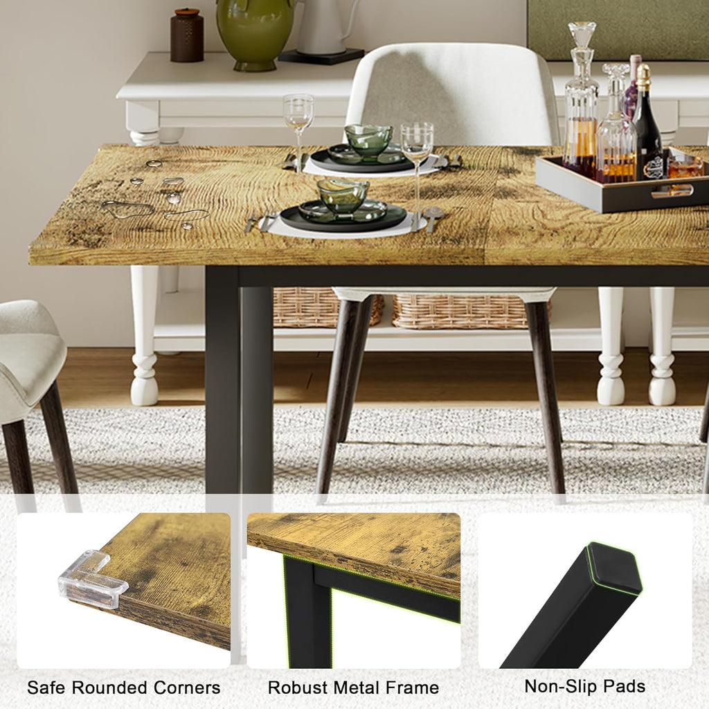 Feonase 63" Extendable Dining Table