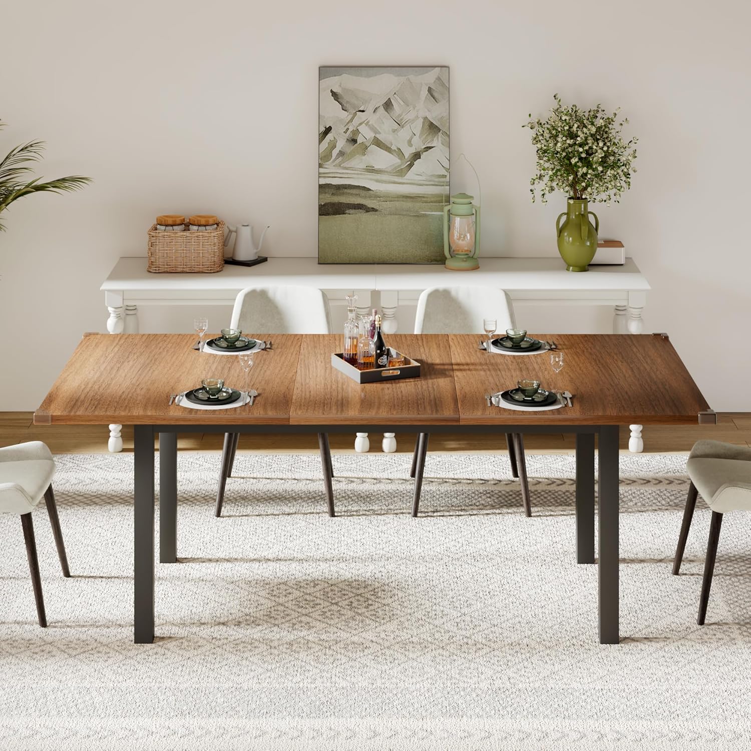 Feonase 63" Extendable Dining Table