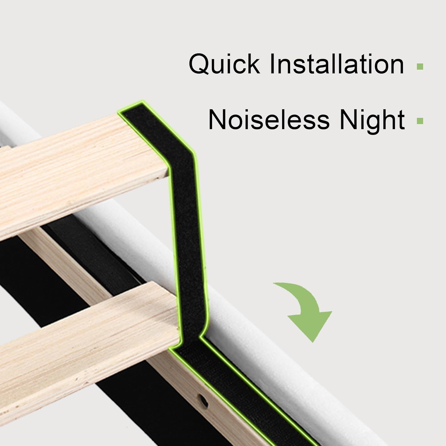 Feonase King Size Bed Frame, Modern Bed Frame with Charging Station