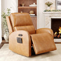Virans Power Recliner Chair for Adults,Comfy Linen Fabric Recliner with Power Headrest/Lumbar Support/Charging Ports,Electric Recliner Single Sofa Chair for Living Room/Bedroom,White