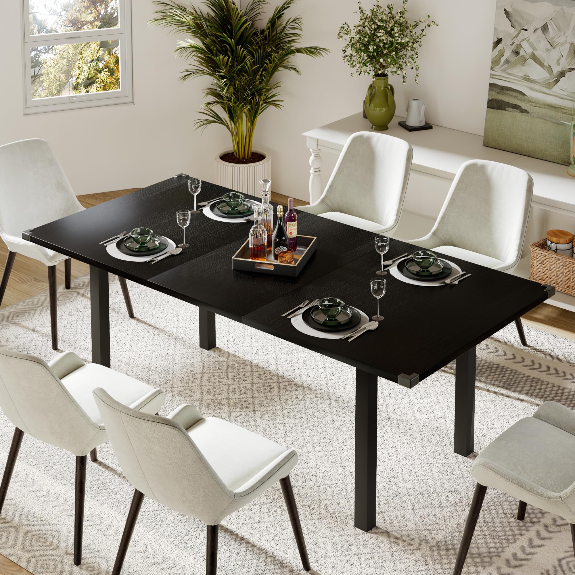 Feonase 63" Extendable Dining Table