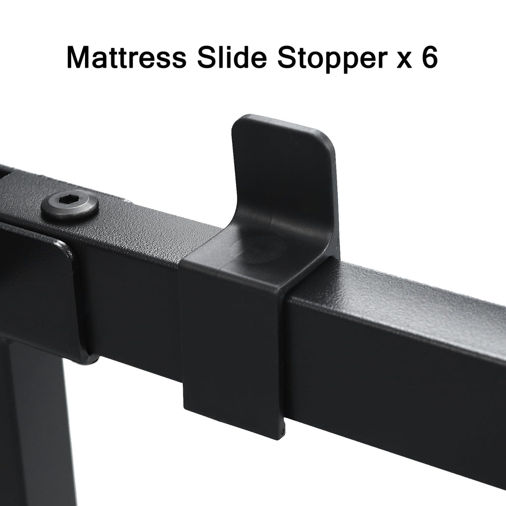 Metal Bed Frame Platform Bed Frame with 6 Mattress Slide Stoppers