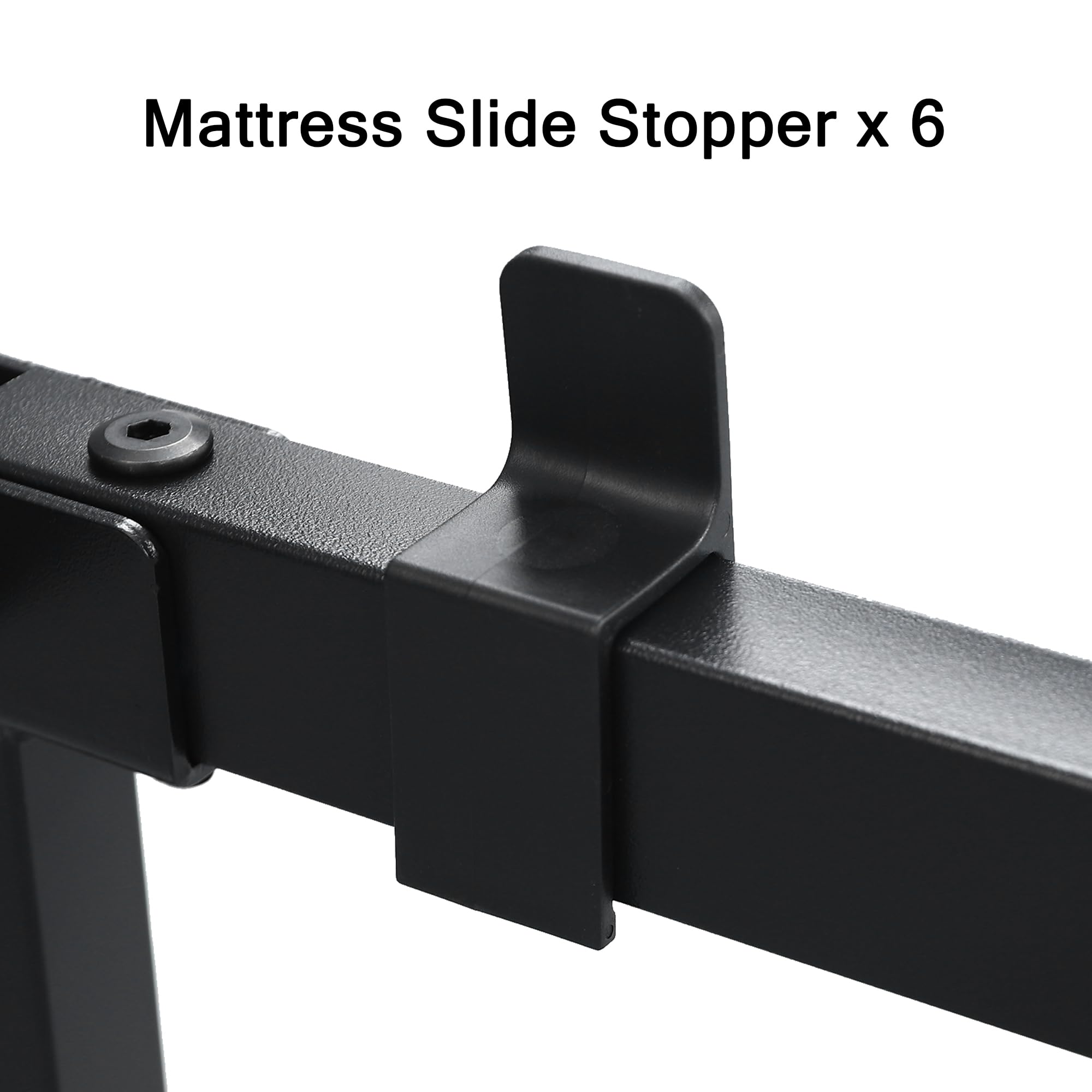 Metal Bed Frame Platform Bed Frame with 6 Mattress Slide Stoppers