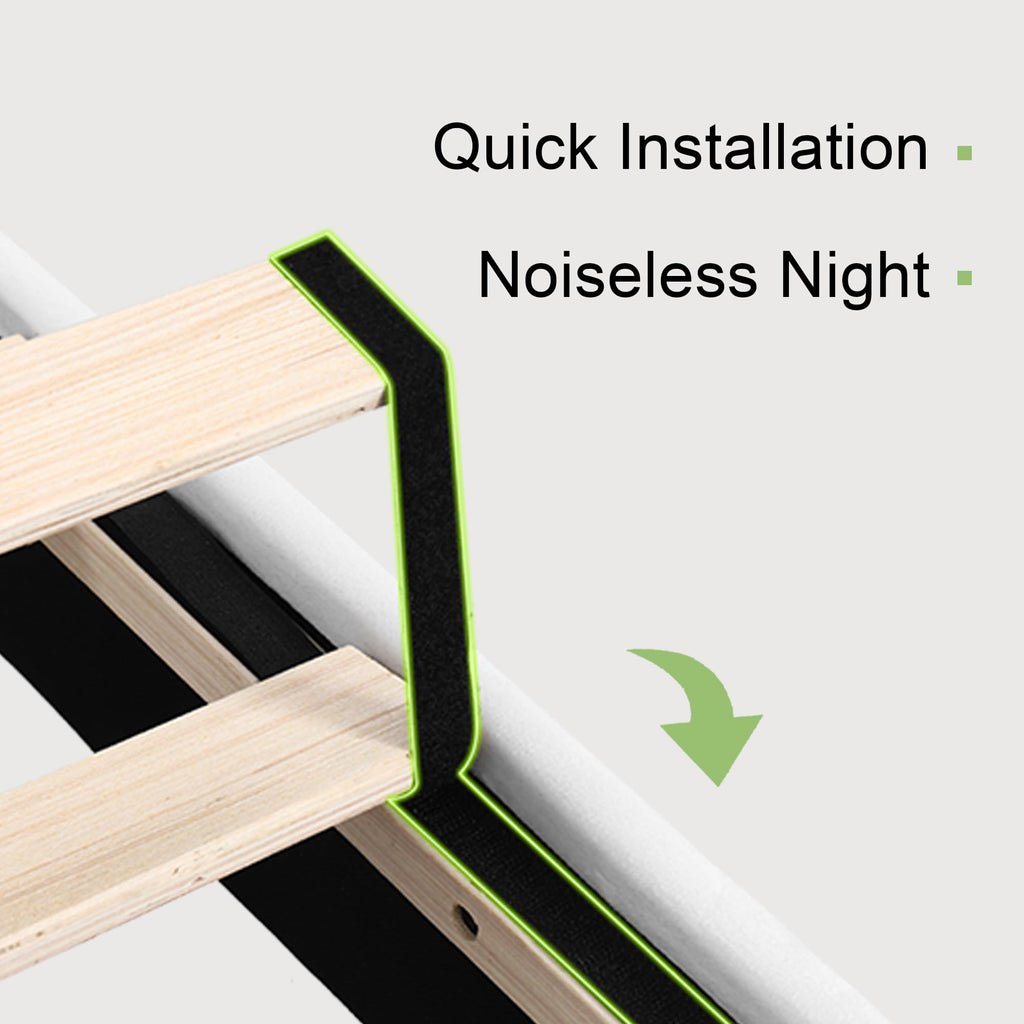 Feonase King Size Bed Frame, Modern Bed Frame with Charging Station