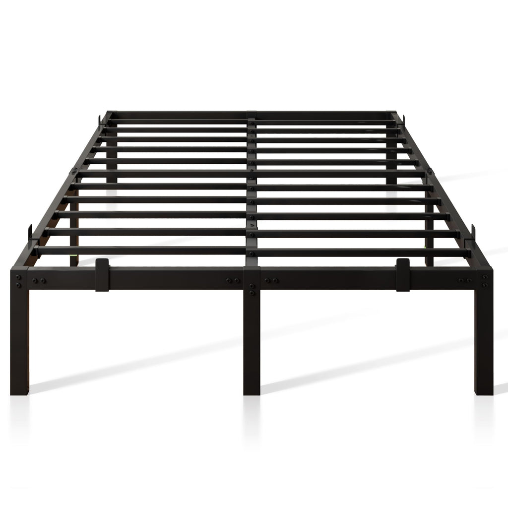 Metal Bed Frame Platform Bed Frame with 6 Mattress Slide Stoppers