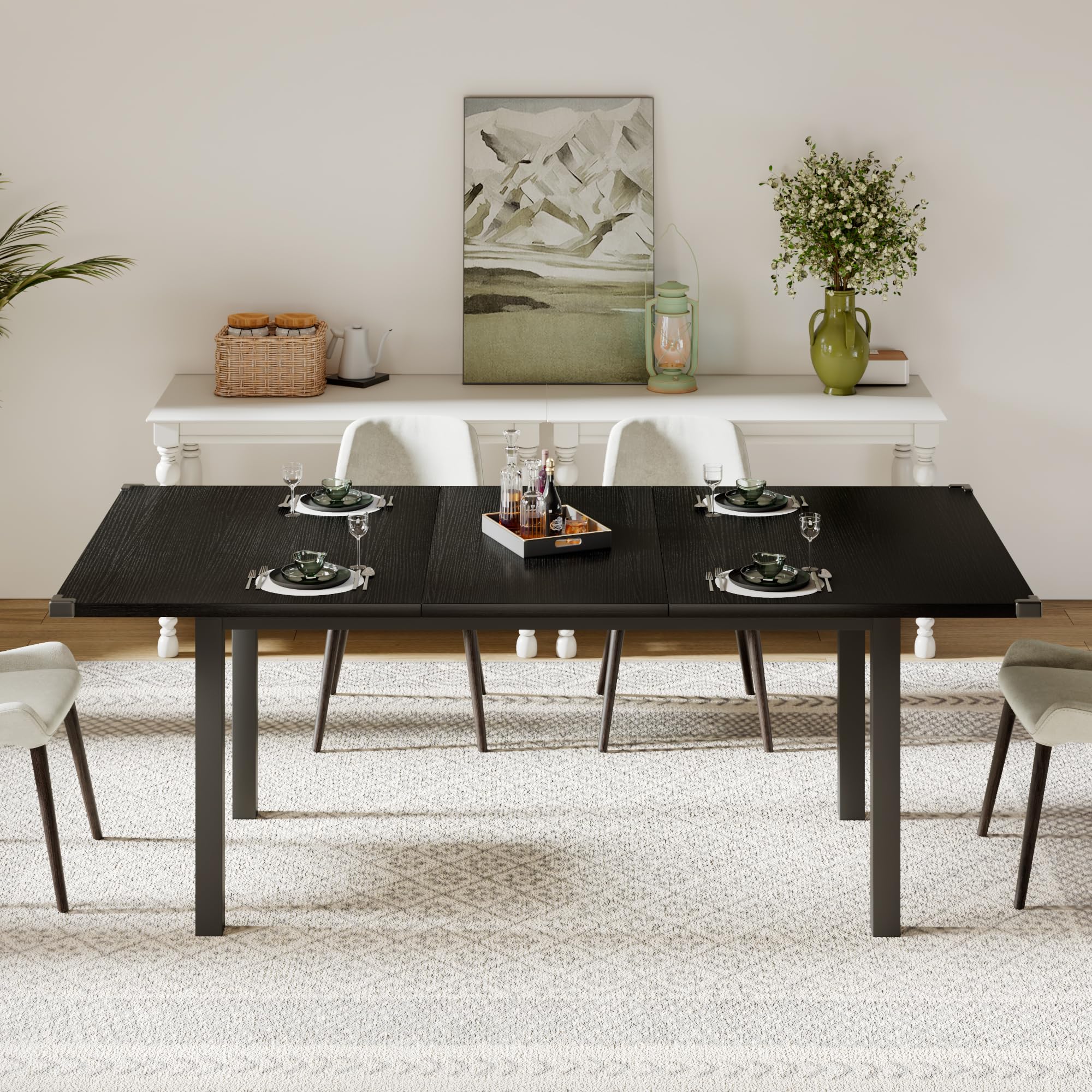 Feonase 63" Extendable Dining Table